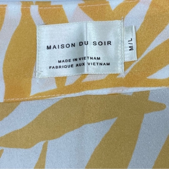 MAISON DU SOIR Magnolia Luxe Palm Kimono Robe - Picture 10 of 11